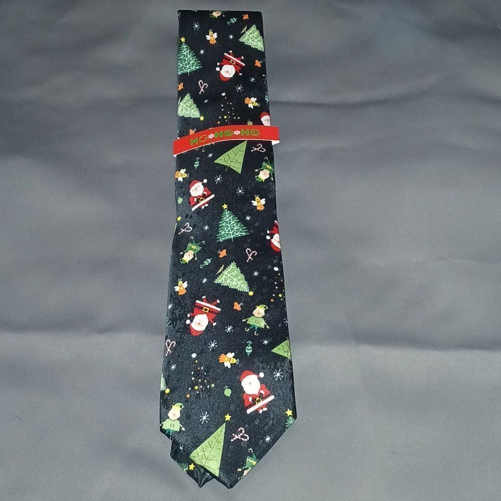 Christmas Santa Elf Christmas Tree  Angel, Candy Cane tie  NWT